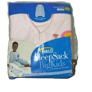 HALO SleepSack Big Kids Wearable Blanket Pink with Heart Patch